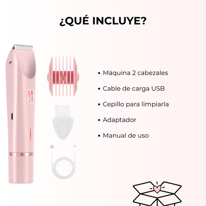 Solania™ Rasuradora 2 en 1 Rostro y Cuerpo