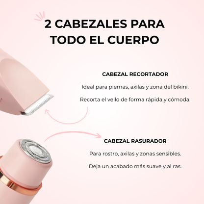 Solania™ Rasuradora 2 en 1 Rostro y Cuerpo