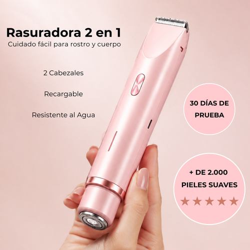 Solania™ Rasuradora 2 en 1 Rostro y Cuerpo