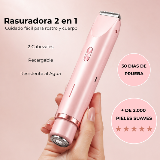 Solania™ Rasuradora 2 en 1 Rostro y Cuerpo