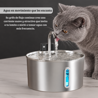 IsaPet - Fuente de Agua Inalámbrica Mascotas 2.2L